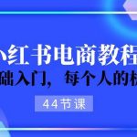 2024从0-1学习小红书电商，0基础入门，每个人的机会（44节）