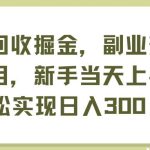 快递回收掘金，副业兼职必备项目，新手当天上手，轻松实现日入300＋